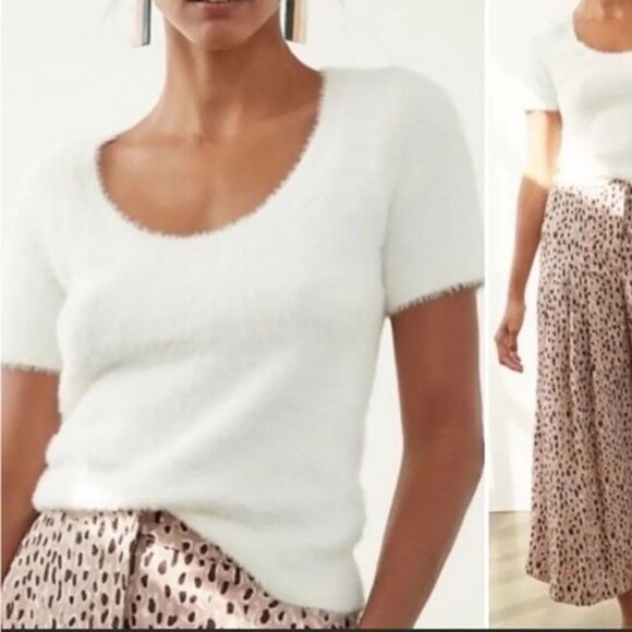 NWT Anthropologie Maeve Scoop-neck Eyelash Sweater XL - Picture 3 of 15